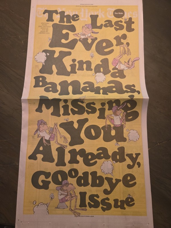 The New York Times For Kids special section - August 31 2025 - Last Issue