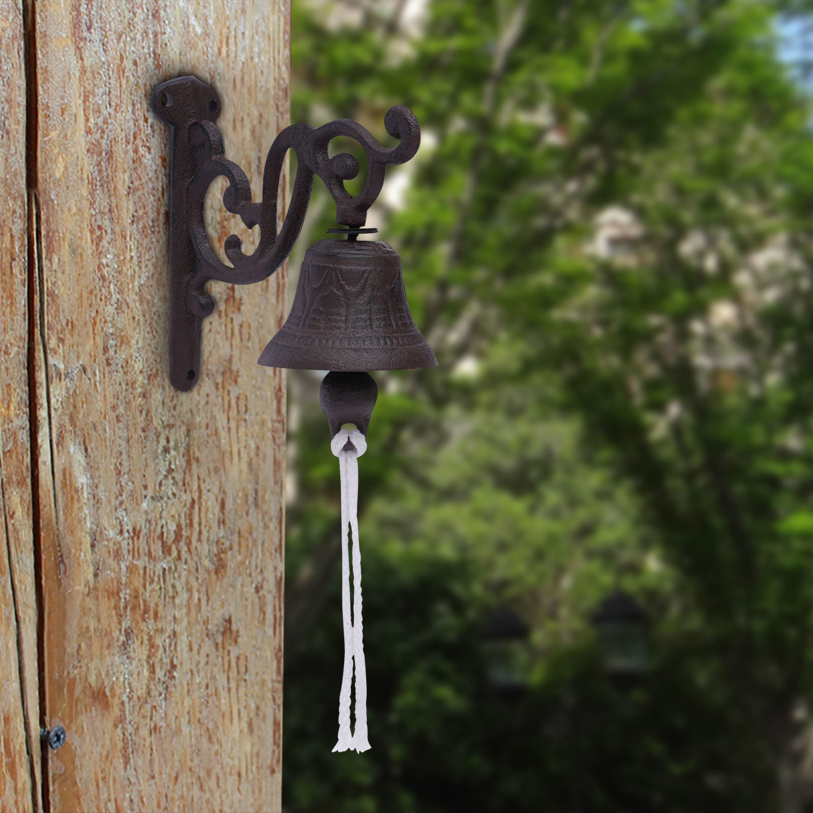 Vintage Cast Iron Door Bell Farmhouse Bell Wall Mounted Door
