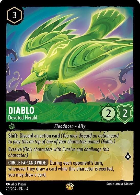Diablo - Devoted Herald 70/204 Ursula's Return Regular NM Lorcana
