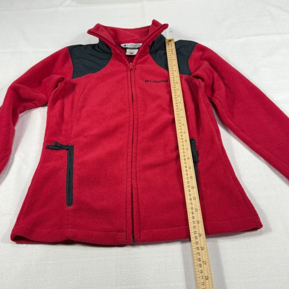 Женская флисовая куртка Columbia Sportswear на молнии темно-розовая размер S - Изображение 3 из 4