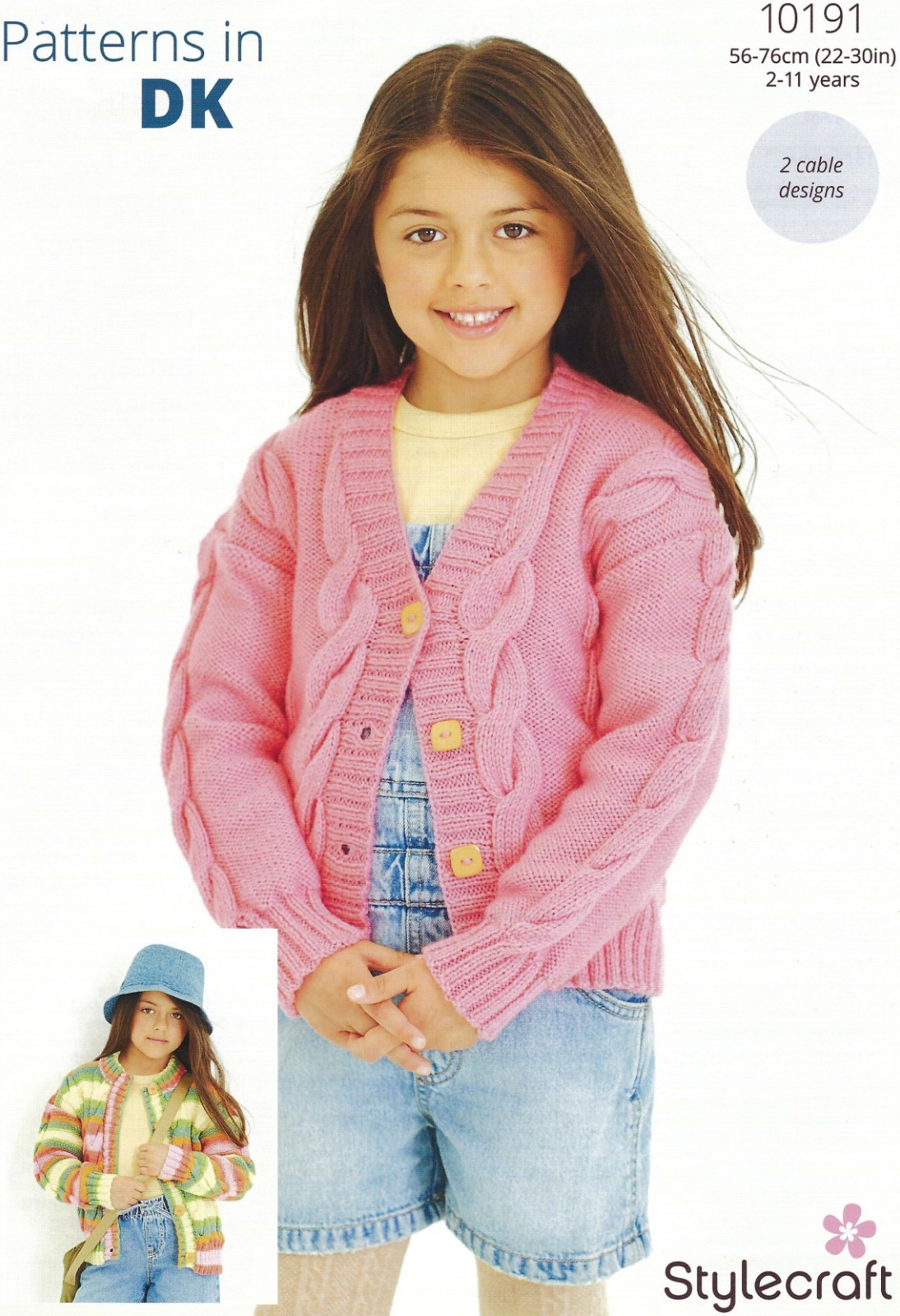 Stylecraft DK Knitting Pattern - 10191 Children's Cardigans (2 Designs)