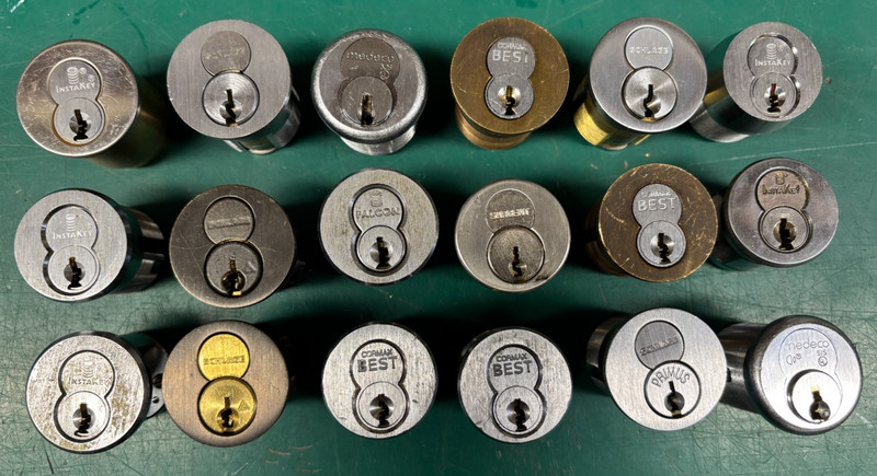 IC Lock Lot No Keys - Medeco Schlage Primus Everest Best Cormax Falcon Locksport