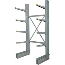Global Industrial Single Sided Heavy Duty Cantilever Rack Starter 2" Lip