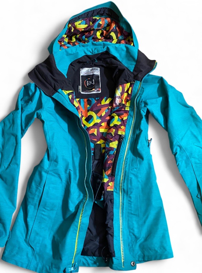Burton AK Gore-Tex Snowboard Shell Jacket Women's XS Full Zip Teal