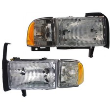 Headlight Driver And Passenger Side Fits 1994-2002 Dodge Ram 1500 2500 3500 Headlight Driver And Passenger Side Fits 1994-2002 Dodge Ram 1500 2500 3500
