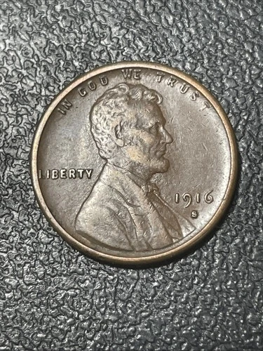 1916 S Lincoln Cent XF