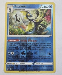 Inteleon 058/202 Reverse Holo Rare - Sword & Shield Base Set