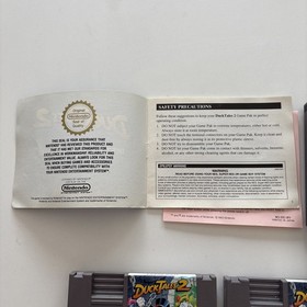 DuckTales 2 x2 NES Nintendo UKV PAL A + Manual + DuckTales 1 Retro Game Bundle