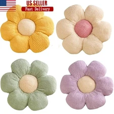 Flower Shaped Throw Pillow Soft Plush Decorative Cushion Home Gift 15.7In New