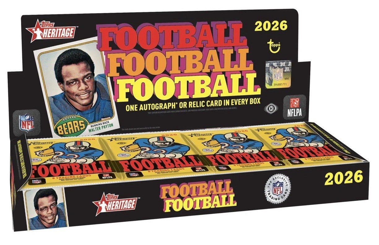 2026 Topps Heritage Football - Sealed Hobby Box