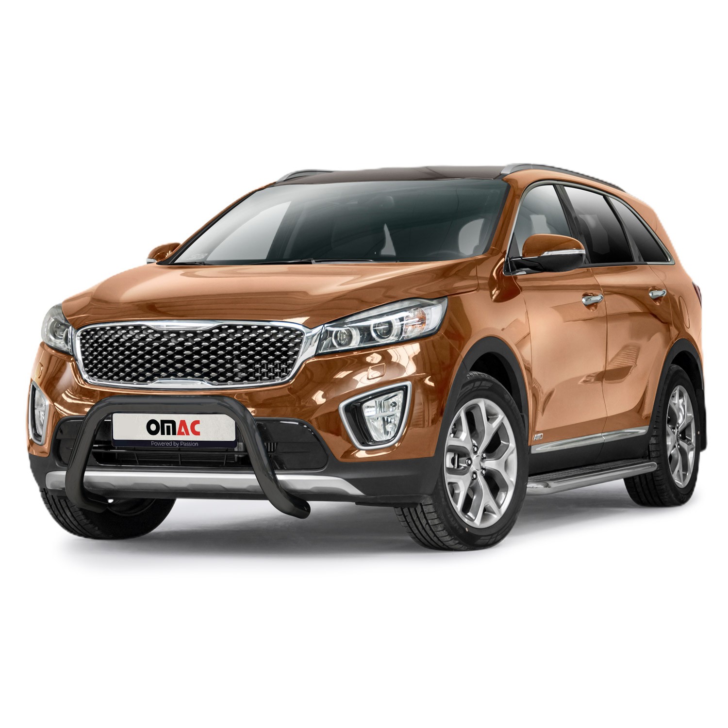 Pare-buffle Kia Sorento 2015-2018 de protection en inox noir