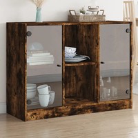 Sideboard RäUchereiche Nachbildung 102X37X75,5 Cm Holzwerkstoff