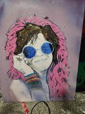 Original Janis Joplin Painting On Canvas