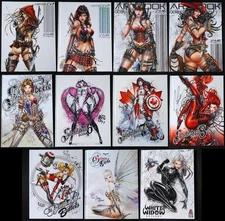 Jamie Tyndall Artbook Sketchbook Volumes 1-8 +3 (7 HC 4 SC) 7 Signed Lot of 11