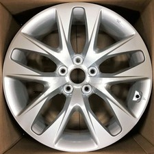 18x8 Alloy Wheel Silver 10 Spoke 5x114.3 Fits 2013-2016 Hyundai Genesis