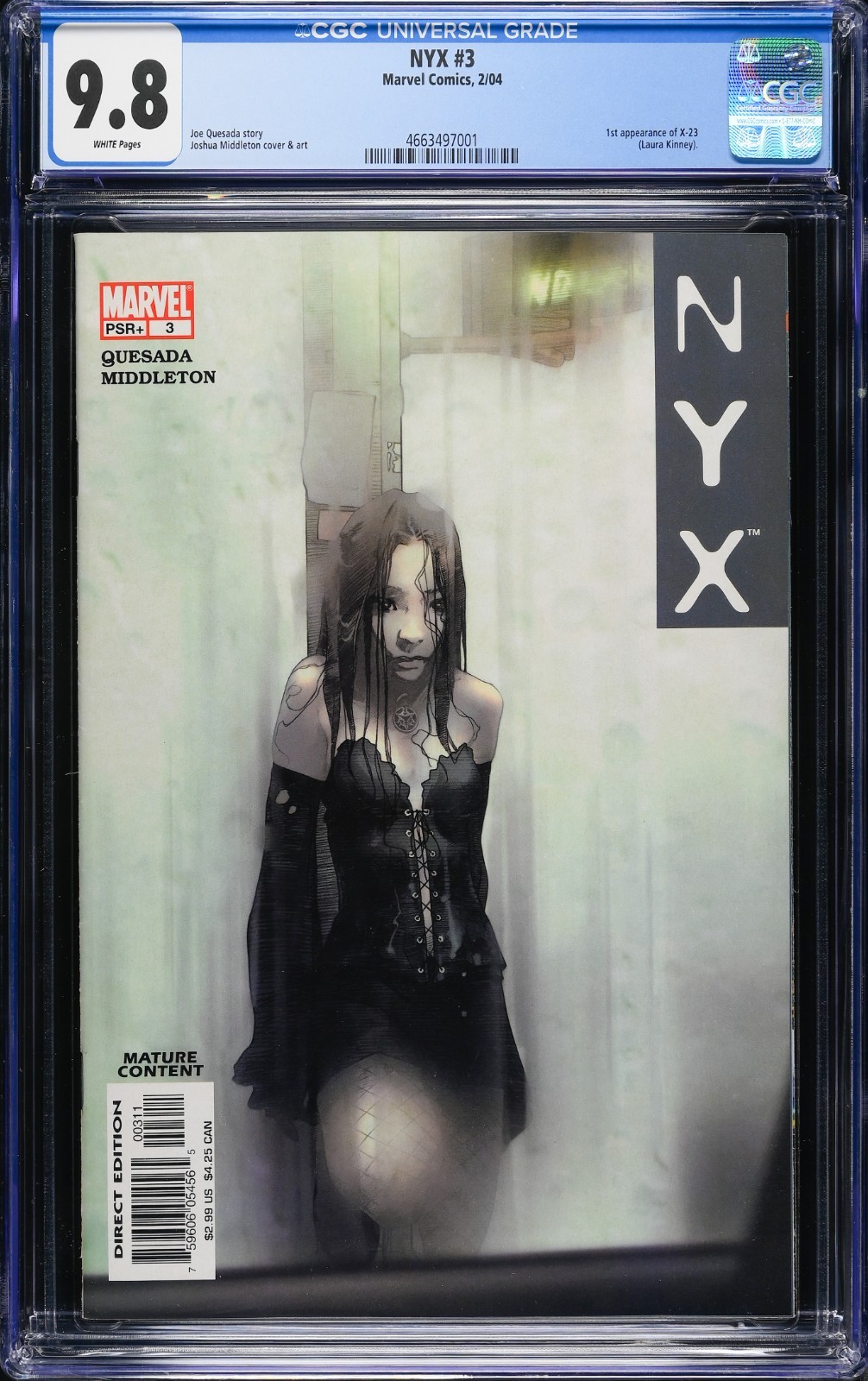 アメコミリーフ　NYX #4 CGC 9.6 評価 NYX #4 Value - GoCollect
