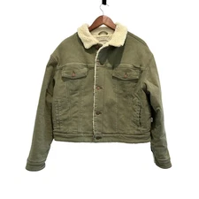 Oliver Logan Oakhurst Sherpa Jacket Terrarium Moss Size XL Trucker Jacket