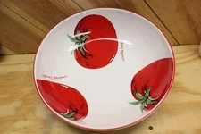 Vintage, late 90's, Over & Back 13x13" sundried tomato pasta bowl.