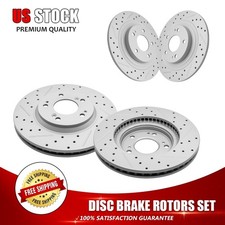 Front & Rear Brake Rotors For Mitsubishi RVR Outlander /Sport Eclipse Cross