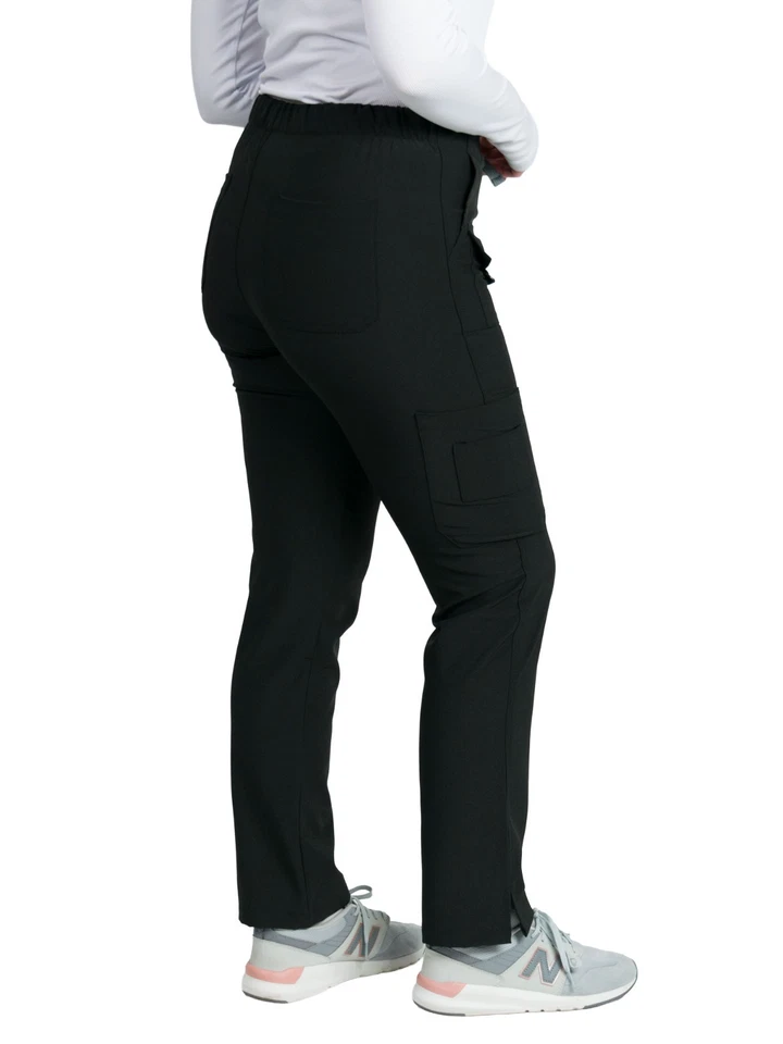 Medgear Womens Stretch Scrubs Pants, Utility Style with 7 Pockets and Loop - Image 3 of 3