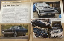 1970 AMC REBEL MACHINE RESTORATION COLOR 6 PG ARTICLE 390 V8 SST HURST