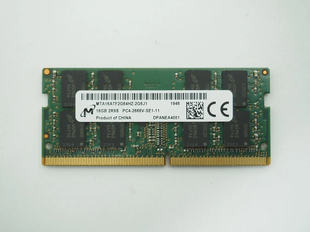 Micron DDR4 SDRAM 16 GB Total Capacity Memory (RAM) for sale | eBay