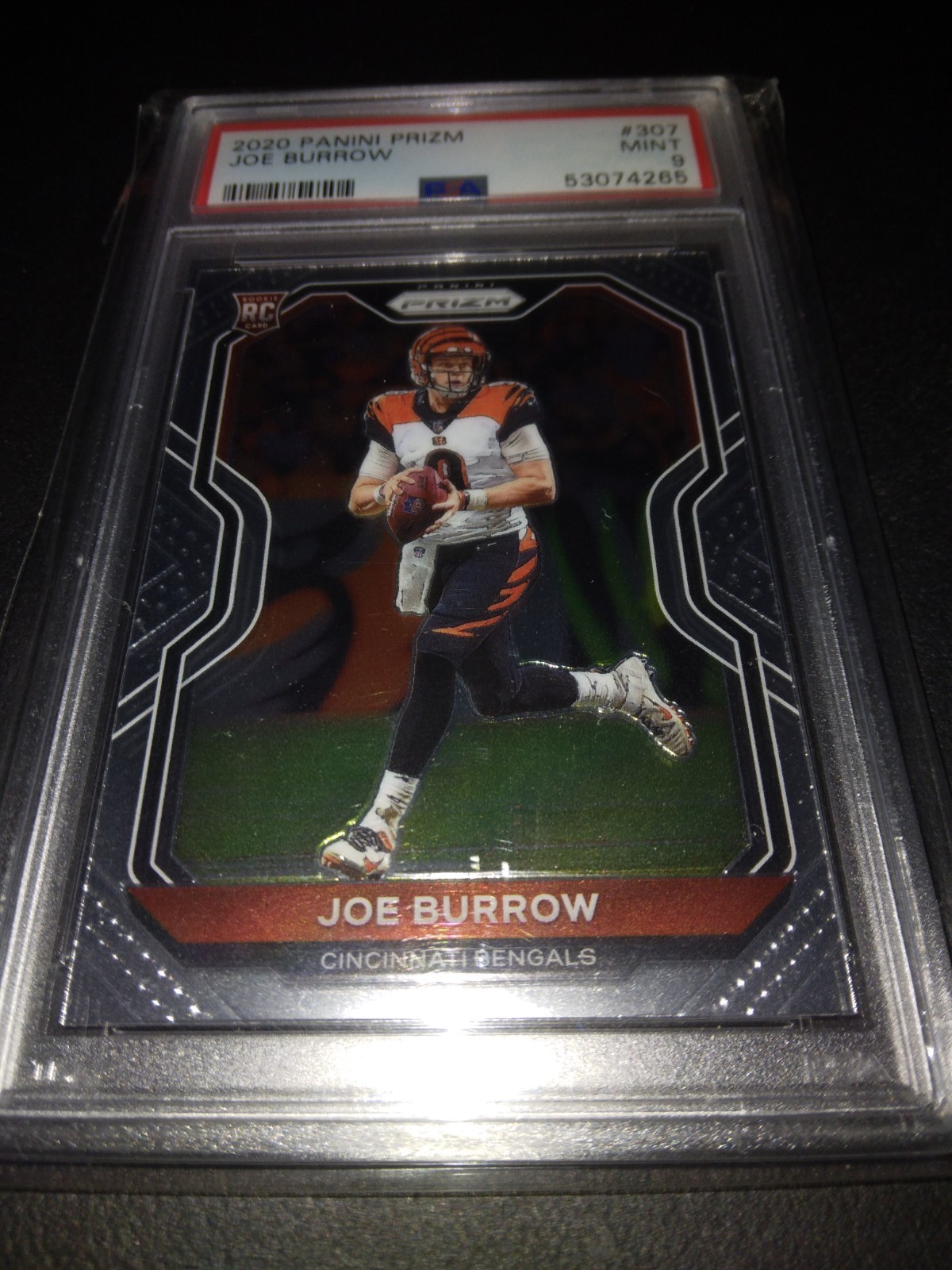 2020 PRIZM PSA 9 JOE BURROW ROOKIE