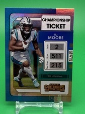 D.J. Moore 2021 Panini Contenders Championship Ticket # 24 /99 Panthers FREE S&H