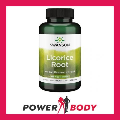 Swanson - Licorice Root, 450mg - 100 caps