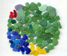 rare color mix sea glass from japan Genuine Surf Tumbled beach glass