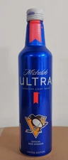 2025 NHL PITTSBURGH PENGUINS - Michelob Ultra Aluminum Beer Bottle #504253