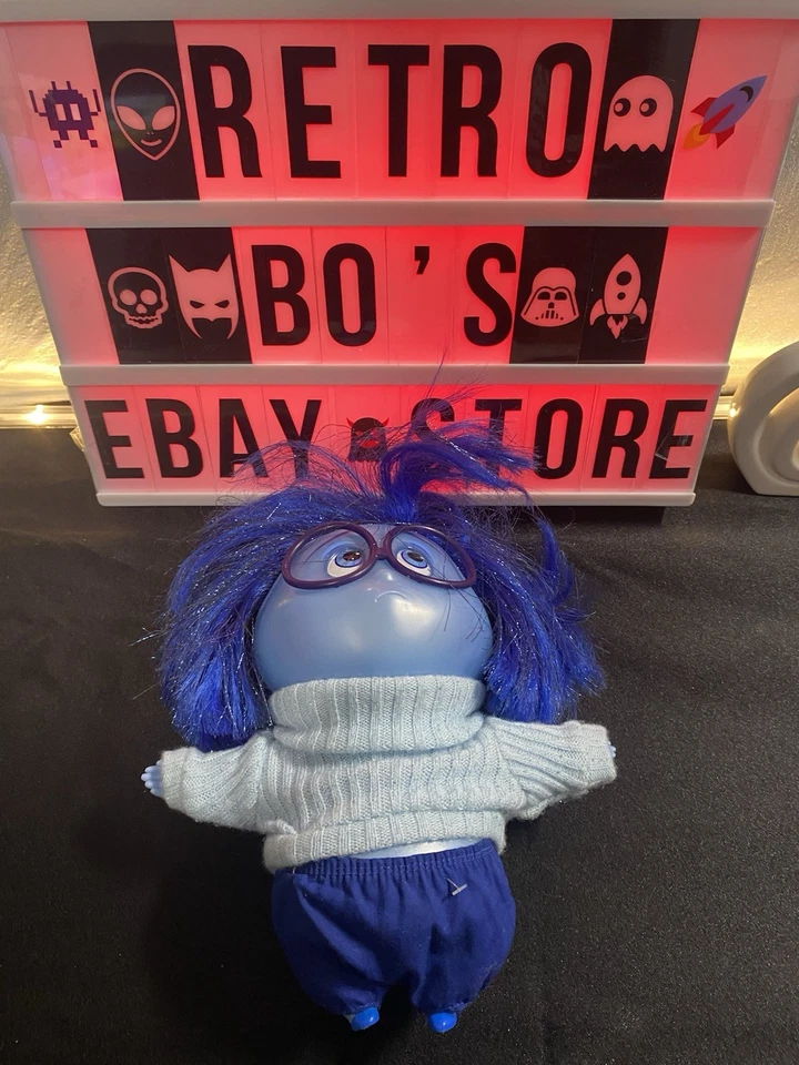 Muñeca que habla de tristeza de lujo Riley de adentro hacia afuera emoción juguete ligero Disney Foto 2 de 4