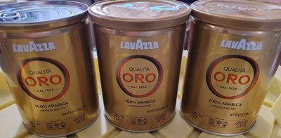  LavAzza Qualita Oro Ground Coffee Medium Roast 5/10 8.8 Oz Pack Of 3 NEW