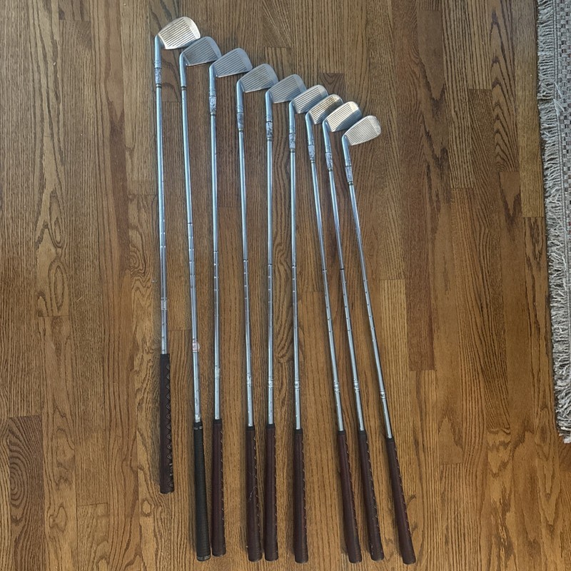 Vintage Walter Hagen HAIG ULTRA Iron Set 2–9 RH Steel Shaft Classic Blade Irons