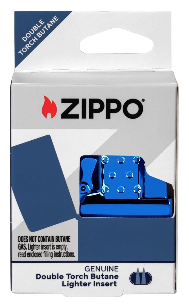Zippo High Polish Blue Butane Lighter Insert - Double Torch