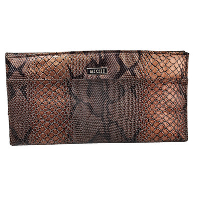 Retired MICHE Classic Bag Shell JEN Copper Black Snakeskin Aug 2009