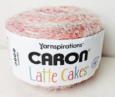 CARON Latte Cakes Tan Coral Red Macaroon 8.8 oz Self Striping Super SOFT