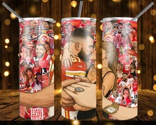 Taylor Swift-Travis Kelce Engagement Skinny Tumbler | Sublimation 20oz Tumbler