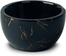 Marbled Shaving Mug - Black Resin Shave Cream  Soap Bowl - Cup
