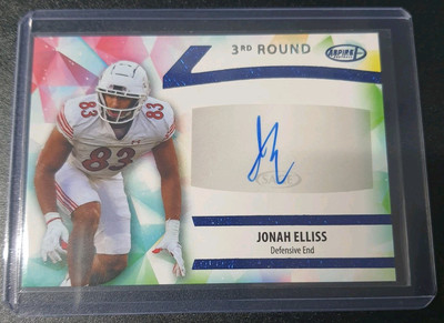 Jonah Elliss - Sage Aspire 2024 - Denver Broncos, Utah Utes - Auto - Blue