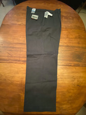 Mens Dockers Relaxed Fit Pleated Front Charcoal Gray Pants Size 36W x 30L NWT