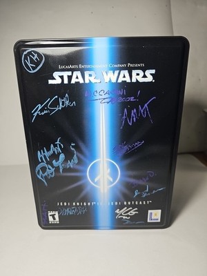 Star Wars: Jedi Knight II -Jedi Outcast Collector's Tin (PC 2002) Signed New CDS