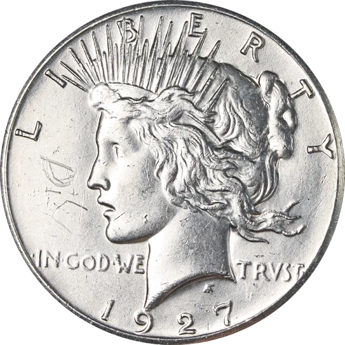 1927-P Peace Dollar - Scratches