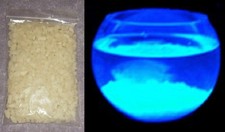 1/4 LB BLUE GLOW-IN-THE-DARK GRAVEL GARDEN FISH TANK NON-TOXIC REUSABLE