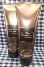 2-Pack NEW Men's MAHOGANY TEAKWOOD Body Cream 8 oz Bath  Body Works