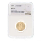 1991 American Gold Eagle 1/4 oz — photo from another recent sale