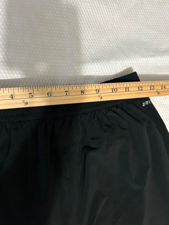 Nike Livestrong Pants Mens Small Black Yellow Swoosh Windbreaker Ankle Zip Y2K - Image 2 of 4