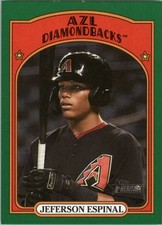 2021 Topps Heritage Minors Green #33 Jeferson Espinal /75 - BB