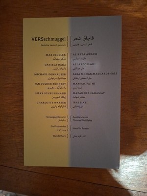 VERSschmuggel | Gedichte dtsch.-persisch. Ein Projekt: Haus für Poesie | Buch