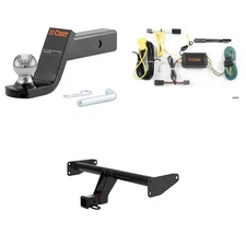 CURT Class 3 Tow Package Trailer Hitch, Wiring, Ball Mount - 13594, 56026, 45154